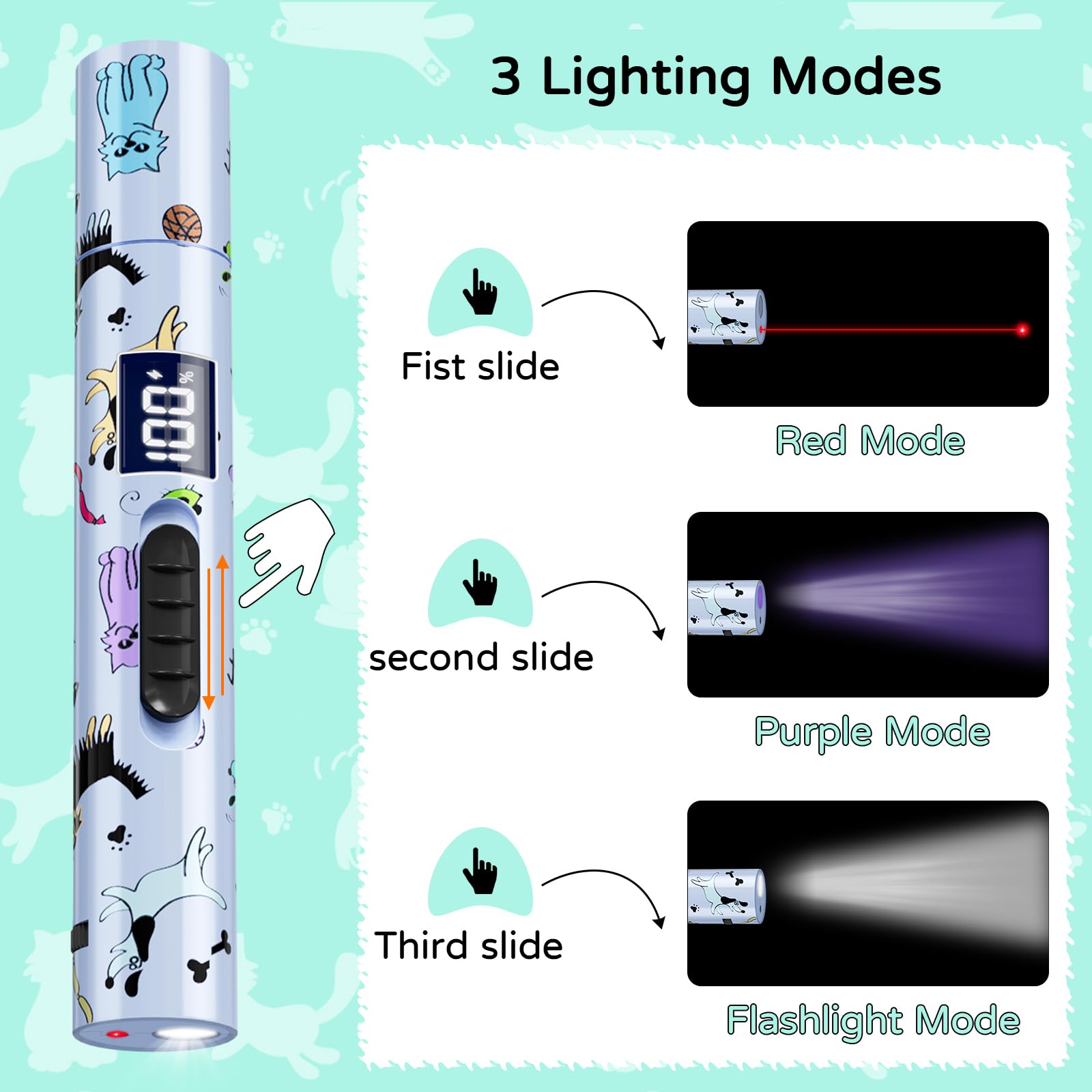 TBTeek Cat Toy dots pattern sparks hunting instincts during interactive chase.