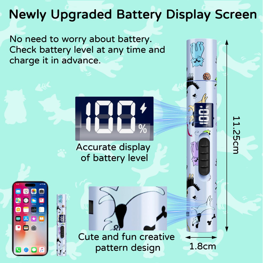 TBTeek Cat Toy USB rechargeable design lets you keep playtime going without batteries.