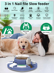 TBTeek dog puzzle toy blue puzzle action activates brain and rewards curiosity.