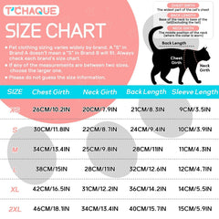 T'CHAQUE cat onesie suitable for post-surgery care and scratching prevention.
