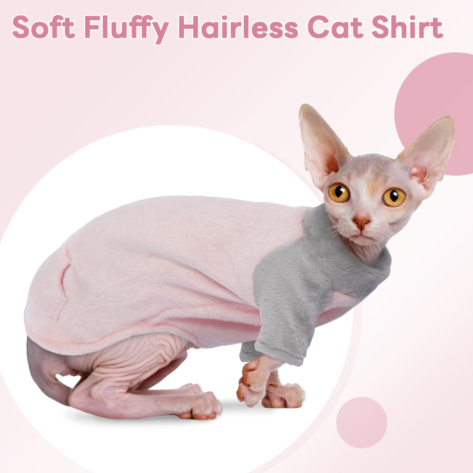 T'CHAQUE Sphynx easy-care washability for reuse and simple cleaning.