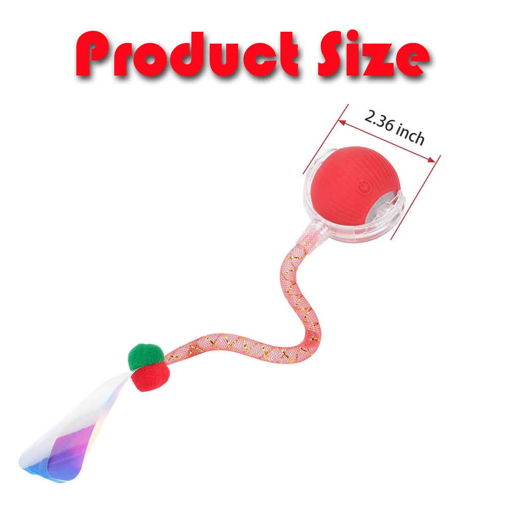 Tchernt Speed 2.0 box contents include cat ball, tail accessory, USB cable.