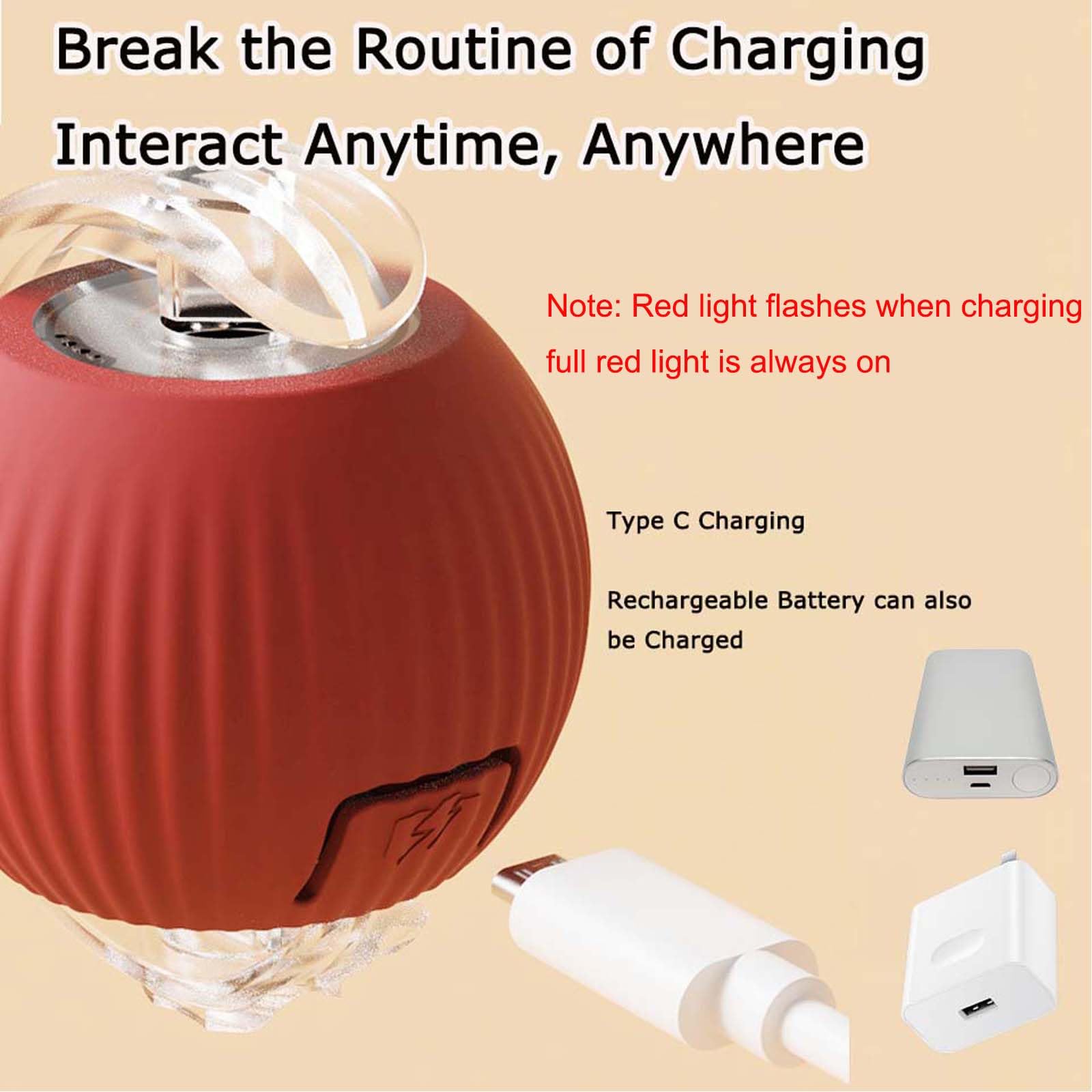 Tchernt yellow light interactive mode cat toy for curious kittens.