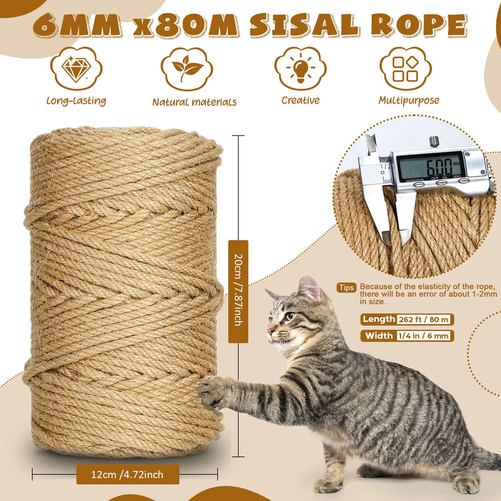 Tchrules cat-scratcher post wrap shows replacement rope for posts and extended use