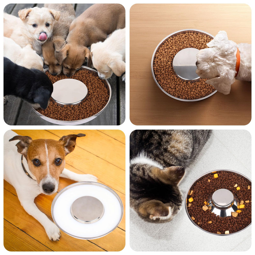 tchrules stackable puppy bowls simplify storing when not in use.