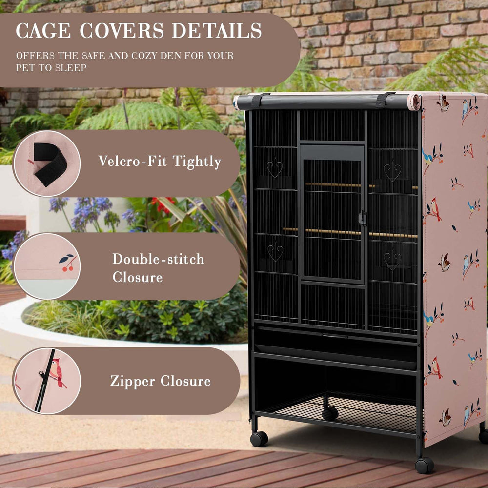 Tchvt Nighttime Bird Cage Cover sturdy-material emphasizes durable winter protection.