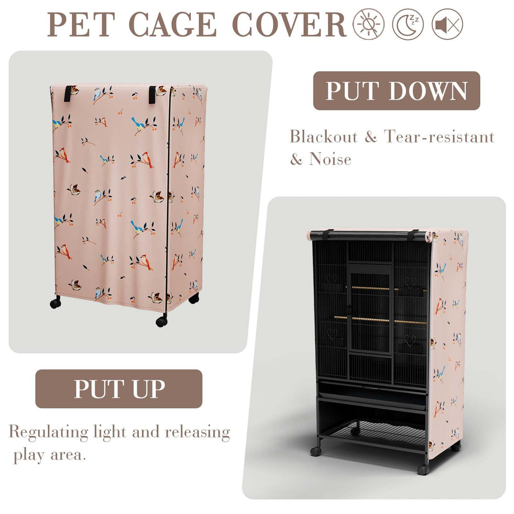 Tchvt Nighttime Bird Cage Cover uv-blocking-shade highlights effective sun and glare reduction.