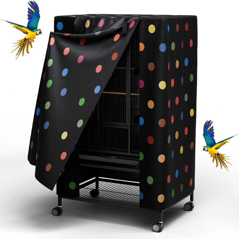 Tchvt Nighttime Bird Cage Cover with zipper panel for adjustable light and calmer nights.