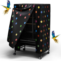Tchvt Nighttime Bird Cage Cover with zipper panel for adjustable light and calmer nights.