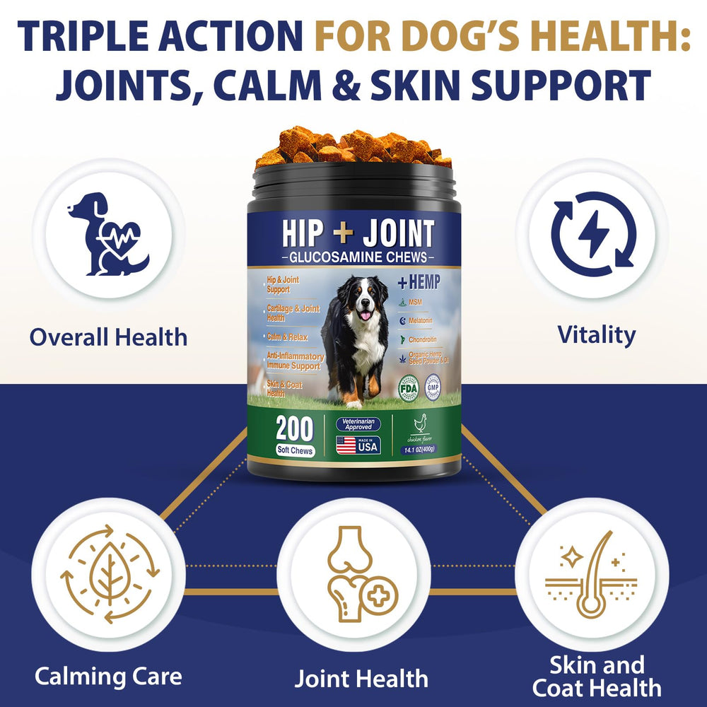 Tciika dog hip joint chews closeup texture highlights chewy consistency for easy feeding