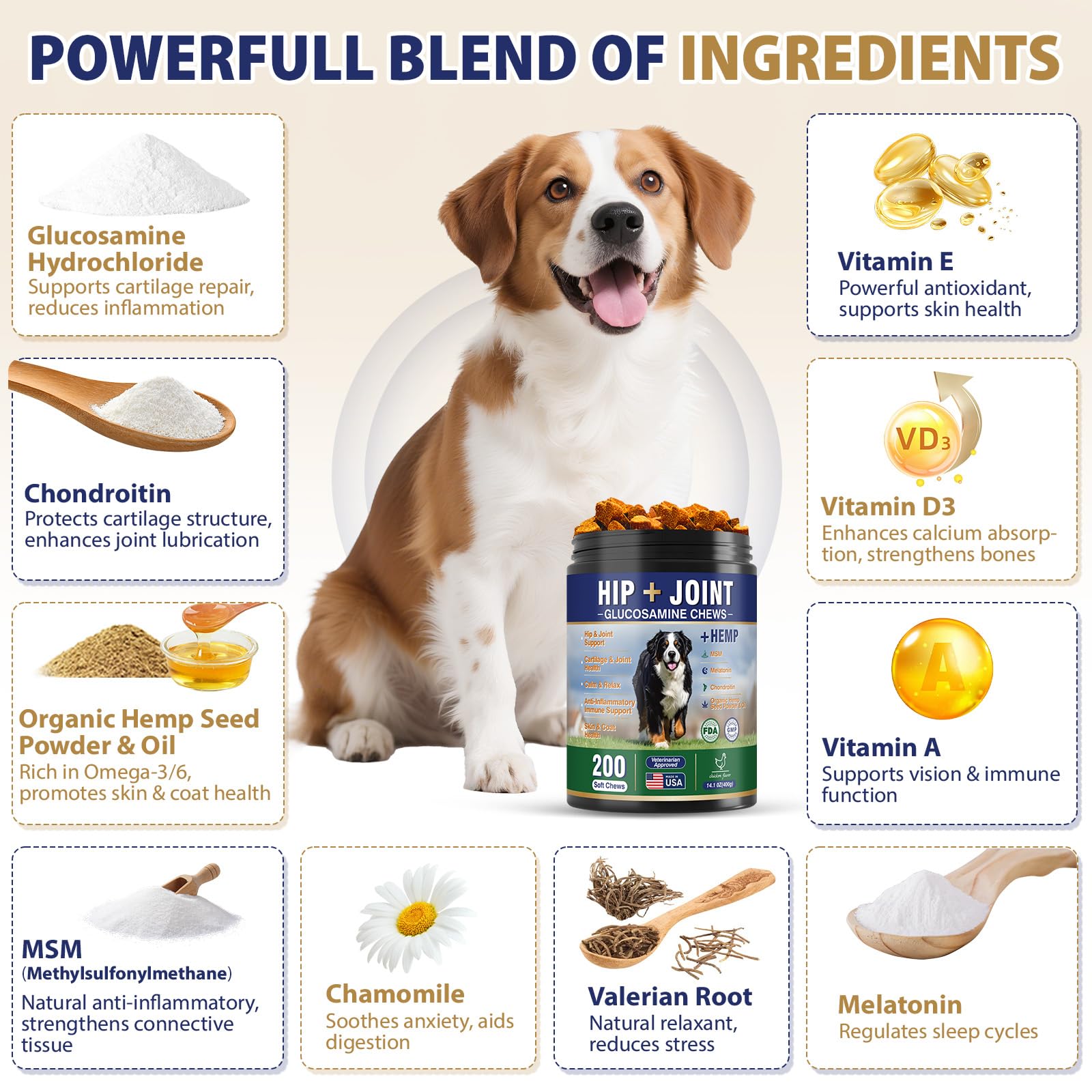 Tciika omega-3 hemp seed oil dog treat highlights fatty acids for healthy skin
