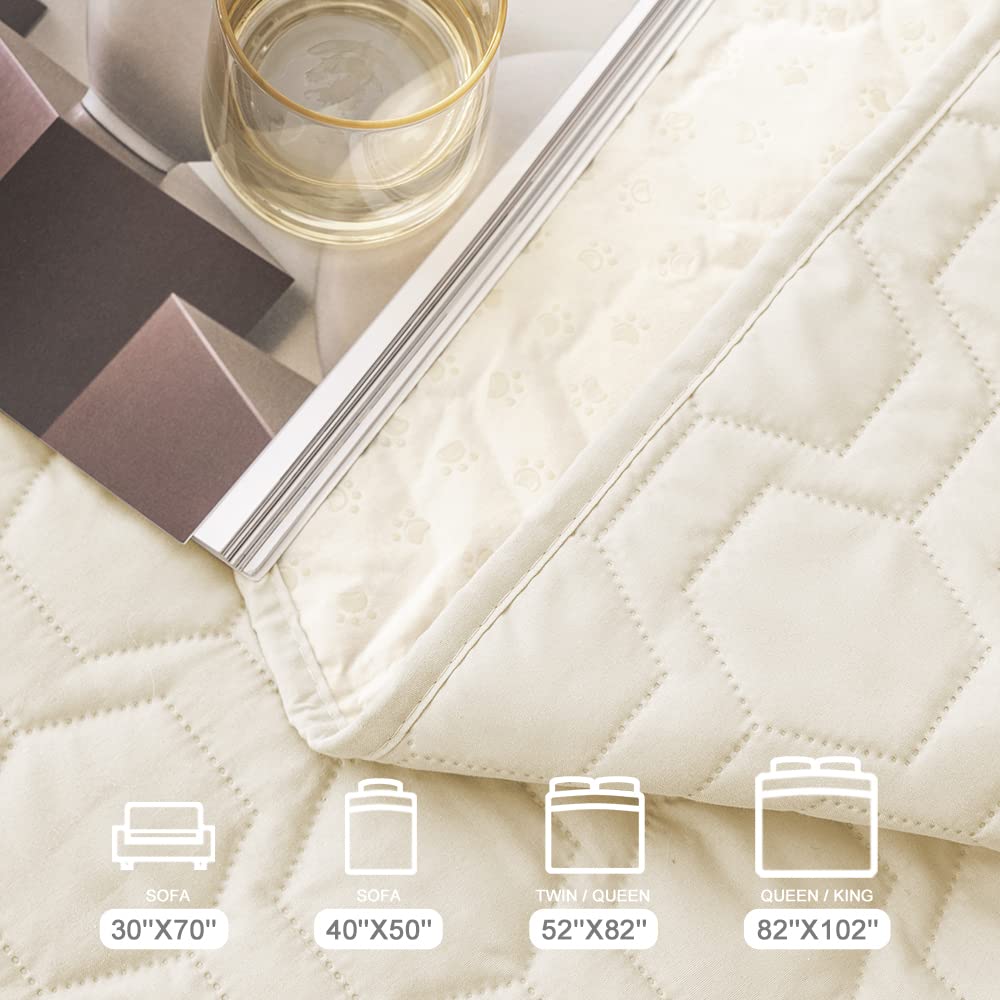 Tcksstex non-slip-particles-under-blanket-closeup-ivory enhances grip and anti-slip performance.