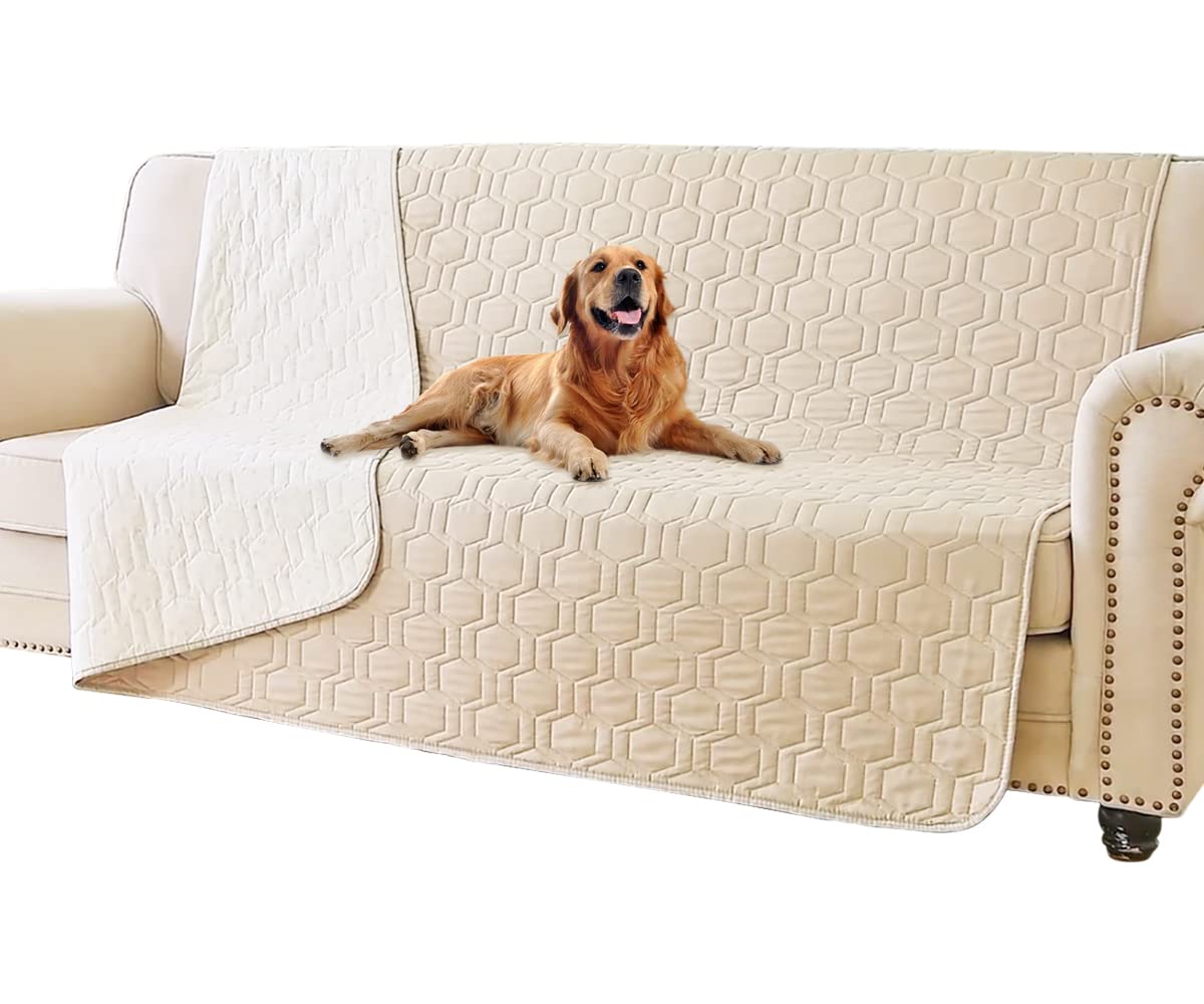 Tcksstex waterproof dog bed cover protects furniture from spills.