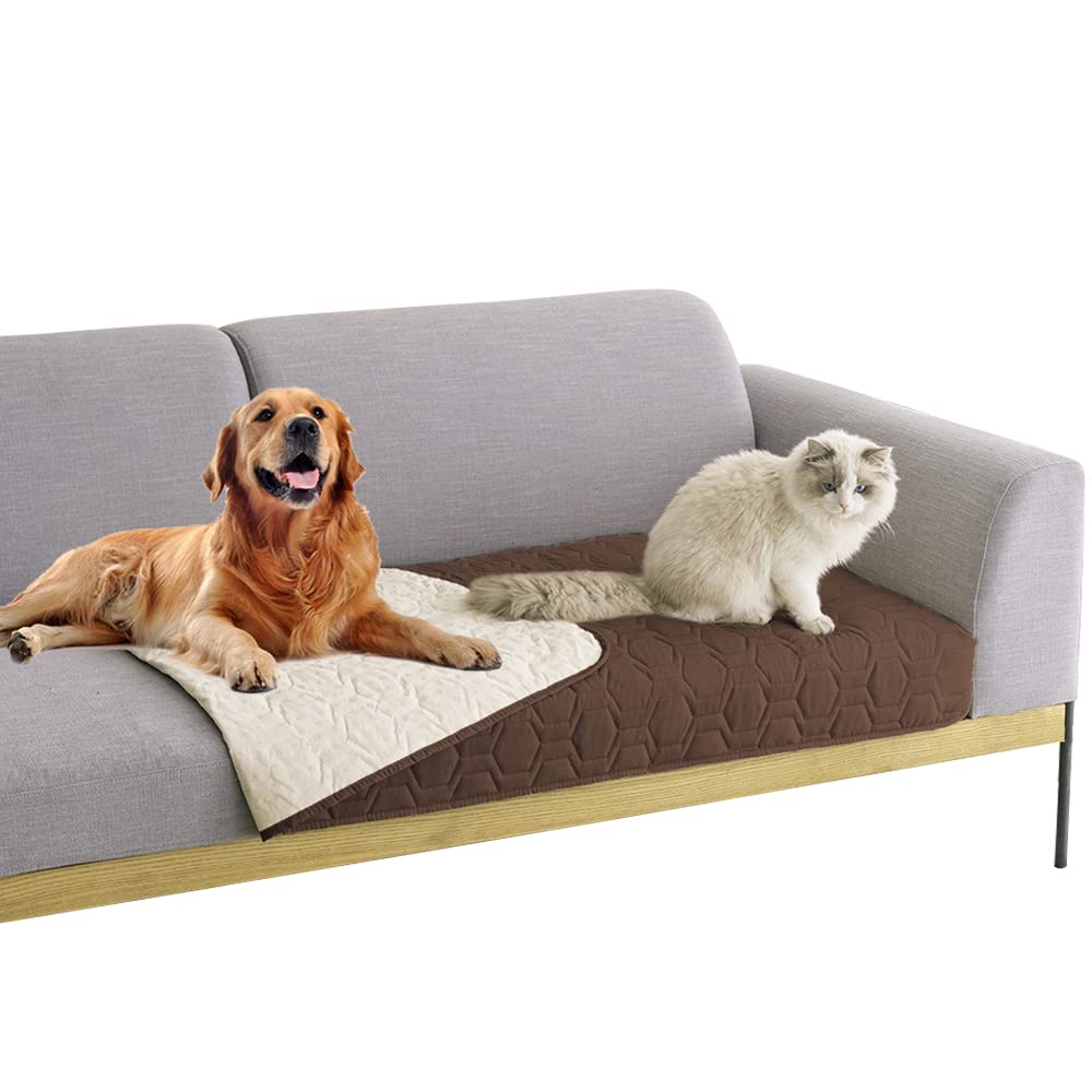 Tcksstex waterproof outer layer dog bed cover protects furniture from spills.