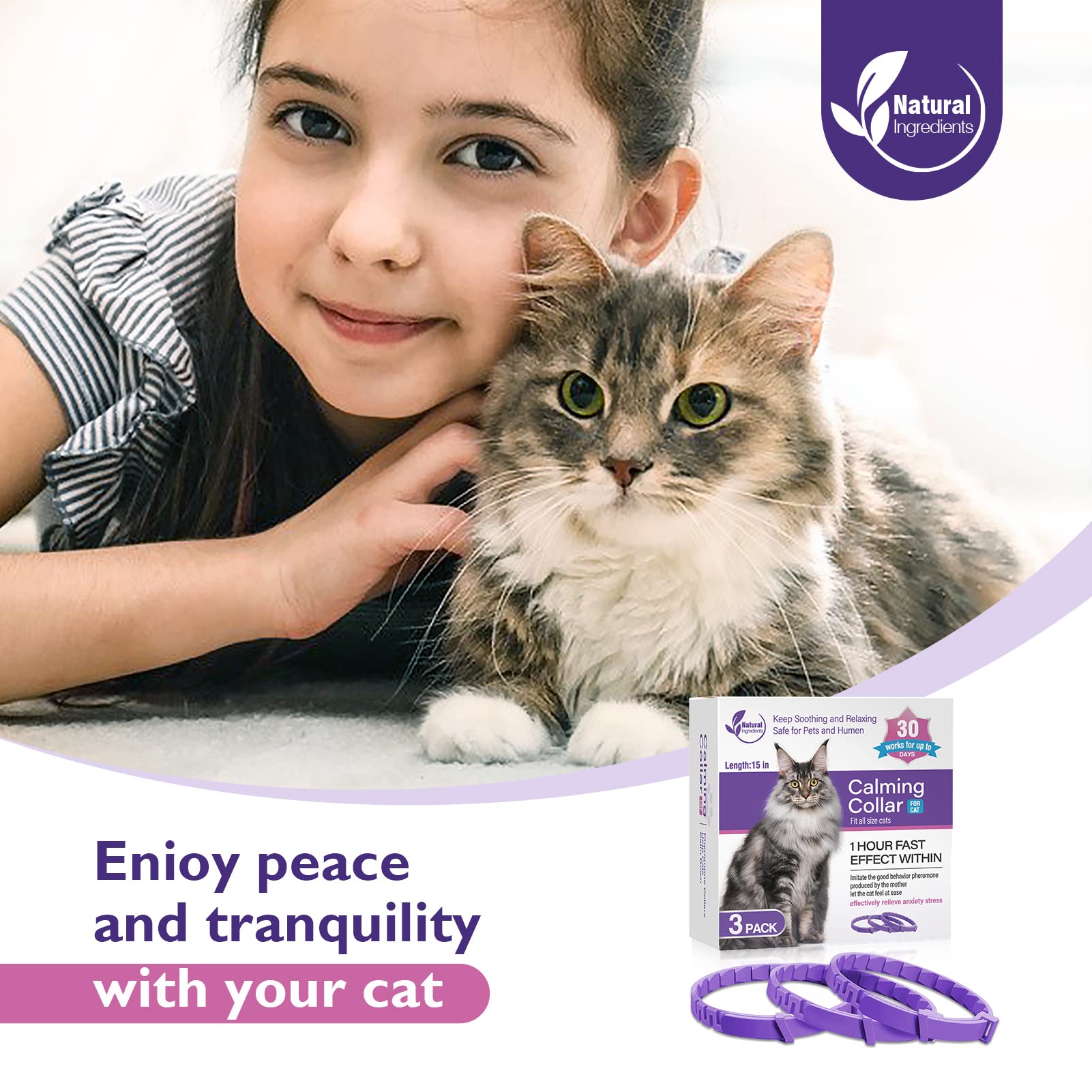 Tcllka calming collar kitten-safe design fits small cats in busy homes.