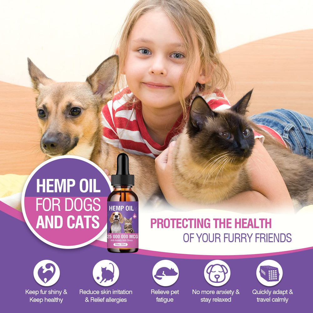 Tcllka hemp oil cat drops closeup supports relaxation for pets