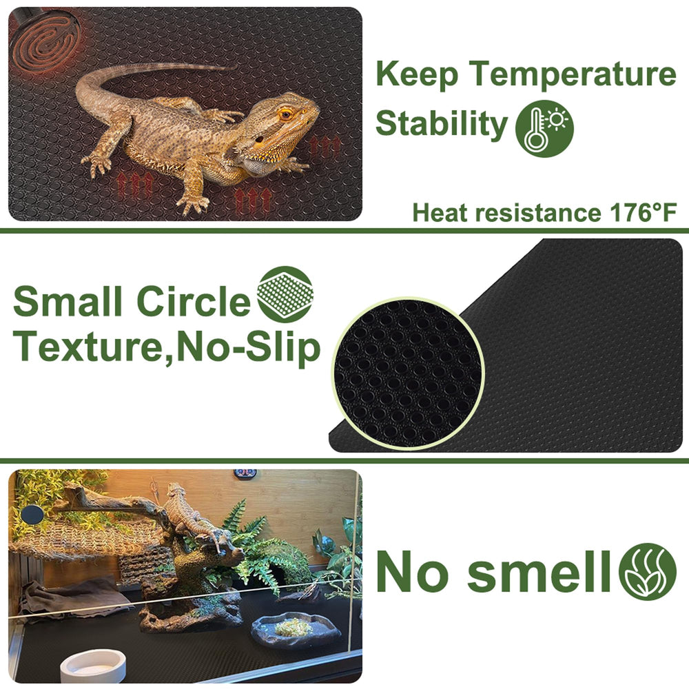 TCYPUHL water-resistant reptile liner cleans easily and resists waste.