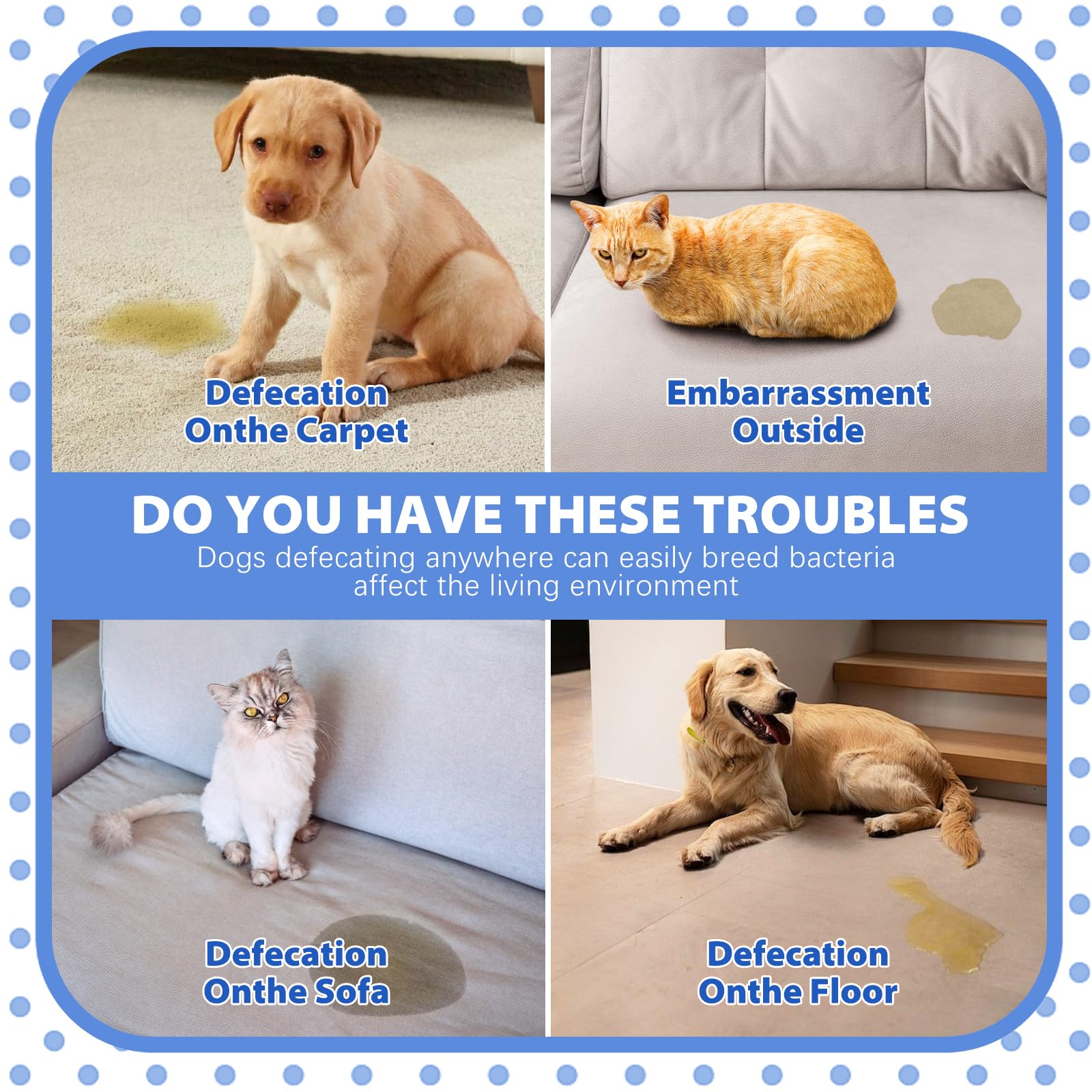 TDBFD Potty Training Spray application shot showing easy-to-use spray for quick spot training.