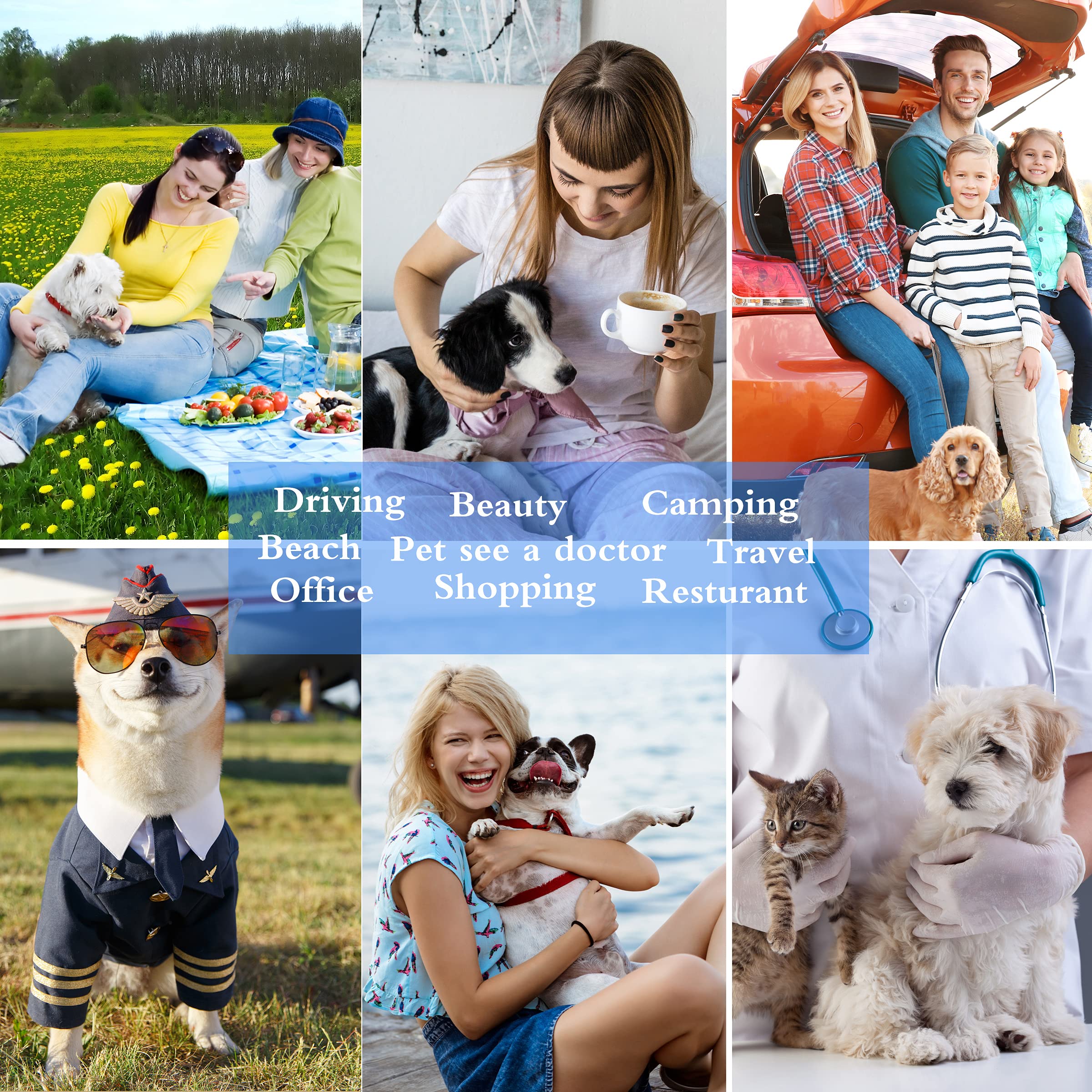 TDHDIKE cat dog carrier reflective bands increase nighttime visibility