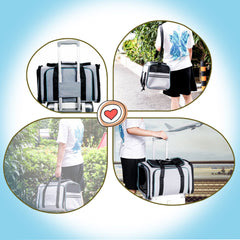 TDHDIKE cat dog carrier removable fleece pad adds cozy cleaning friendly comfort