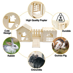 Teabelle multi-chamber habitat interior provides cozy zones for resting, hiding, and social time.