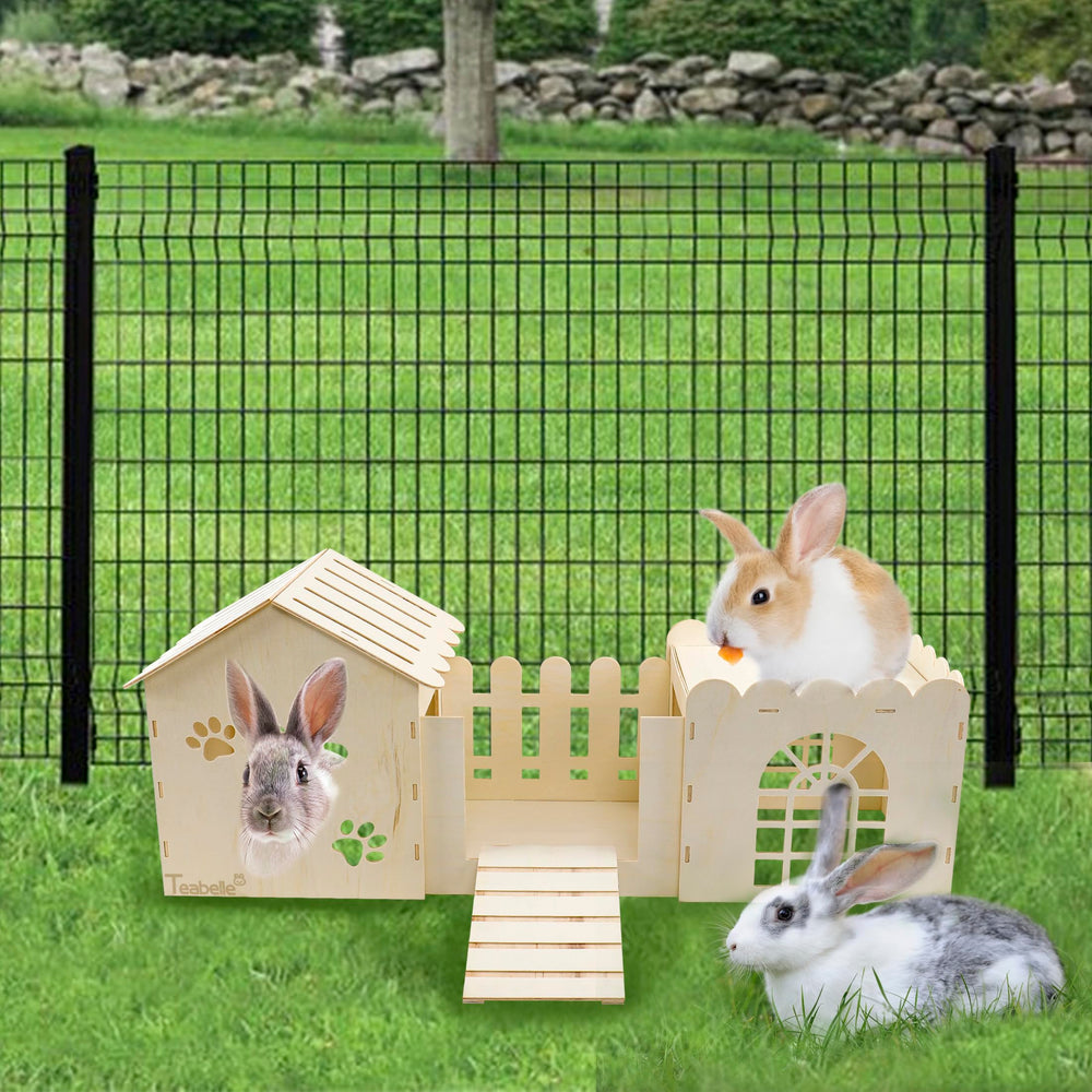 Teabelle separate rooms for hiding and resting reduce stress during play.