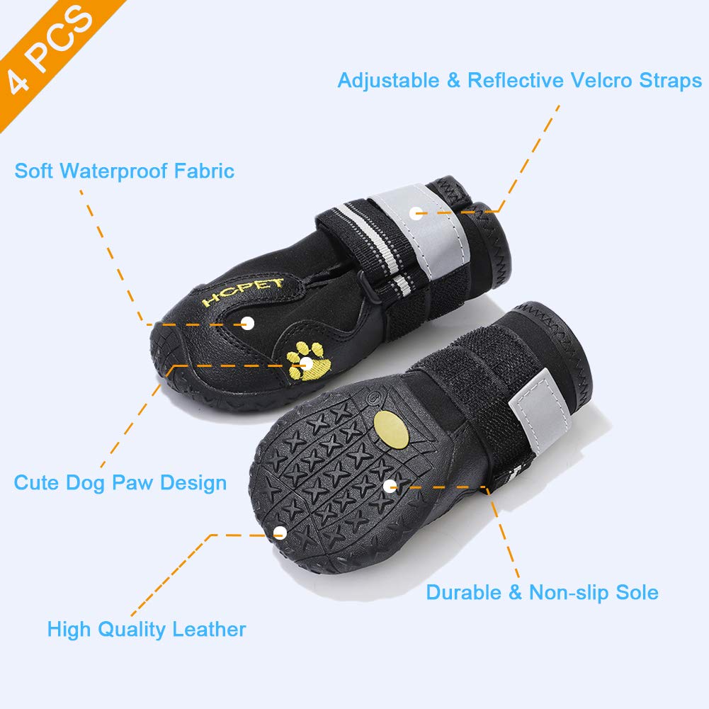 Teamoo dog boots for indoor and outdoor use, protecting paws from snow and dirt.