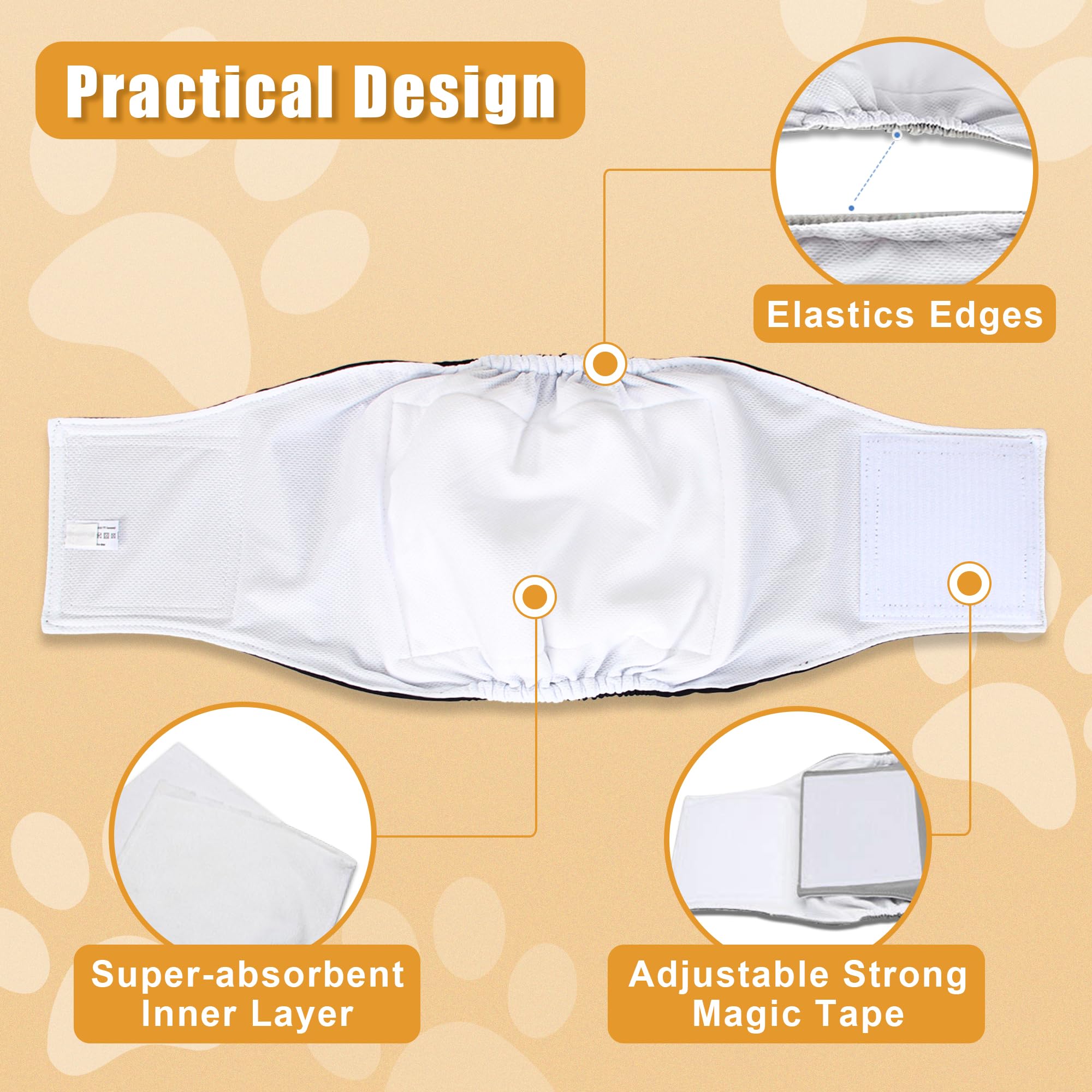 Teamoy wrap diapers gray close-up highlights two-layer absorbent core for leak protection