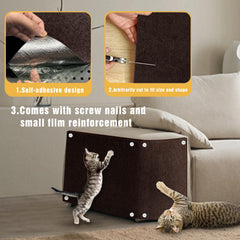 TEBANTY cat scratch mat furniture protection guards sofas and legs with wide scratching surface