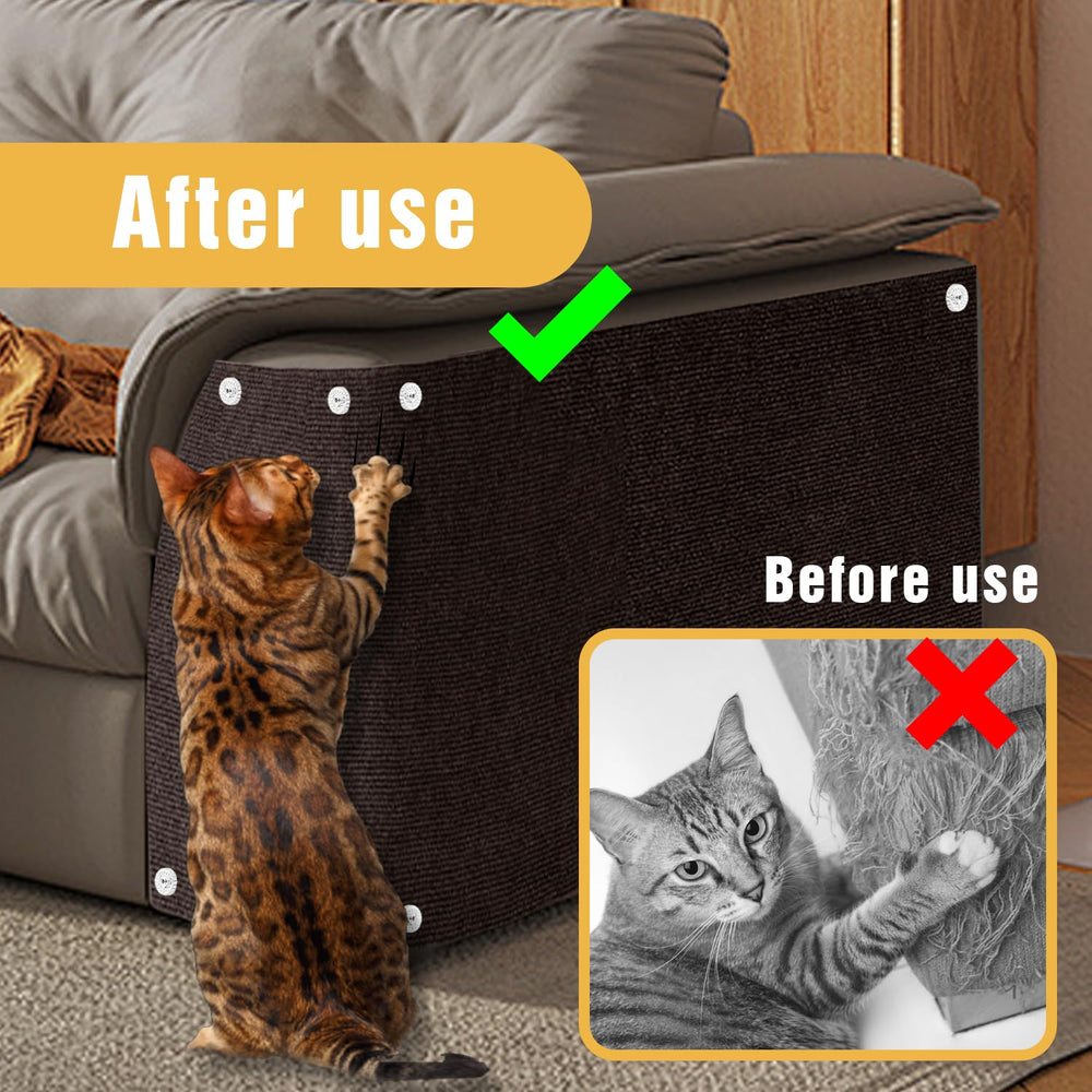 TEBANTY cat scratch mat safe materials emphasizes paw-friendly and pet-safe surface