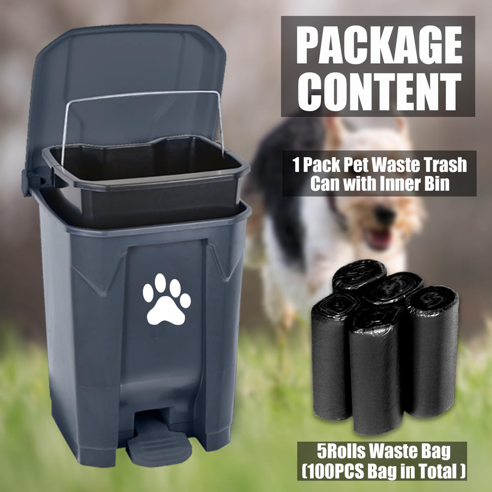 tebiete 5 rolls waste bags included for convenient pet cleanup