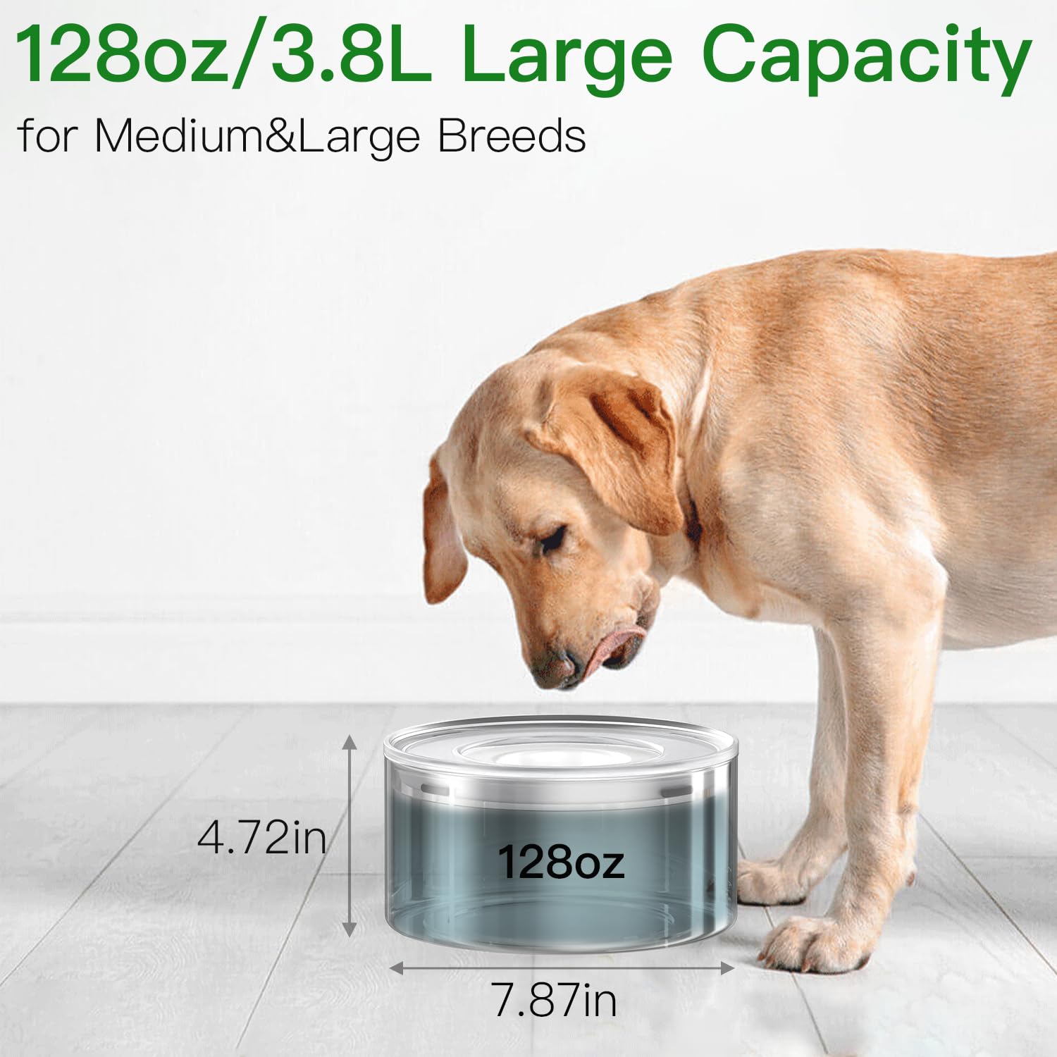 Techphardo 18-8 stainless steel bowl resists rust and wipes clean easily.