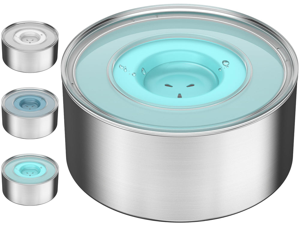 Techphardo Slobber Stopper bowl front view highlighting splash-proof design for mess-free drinking