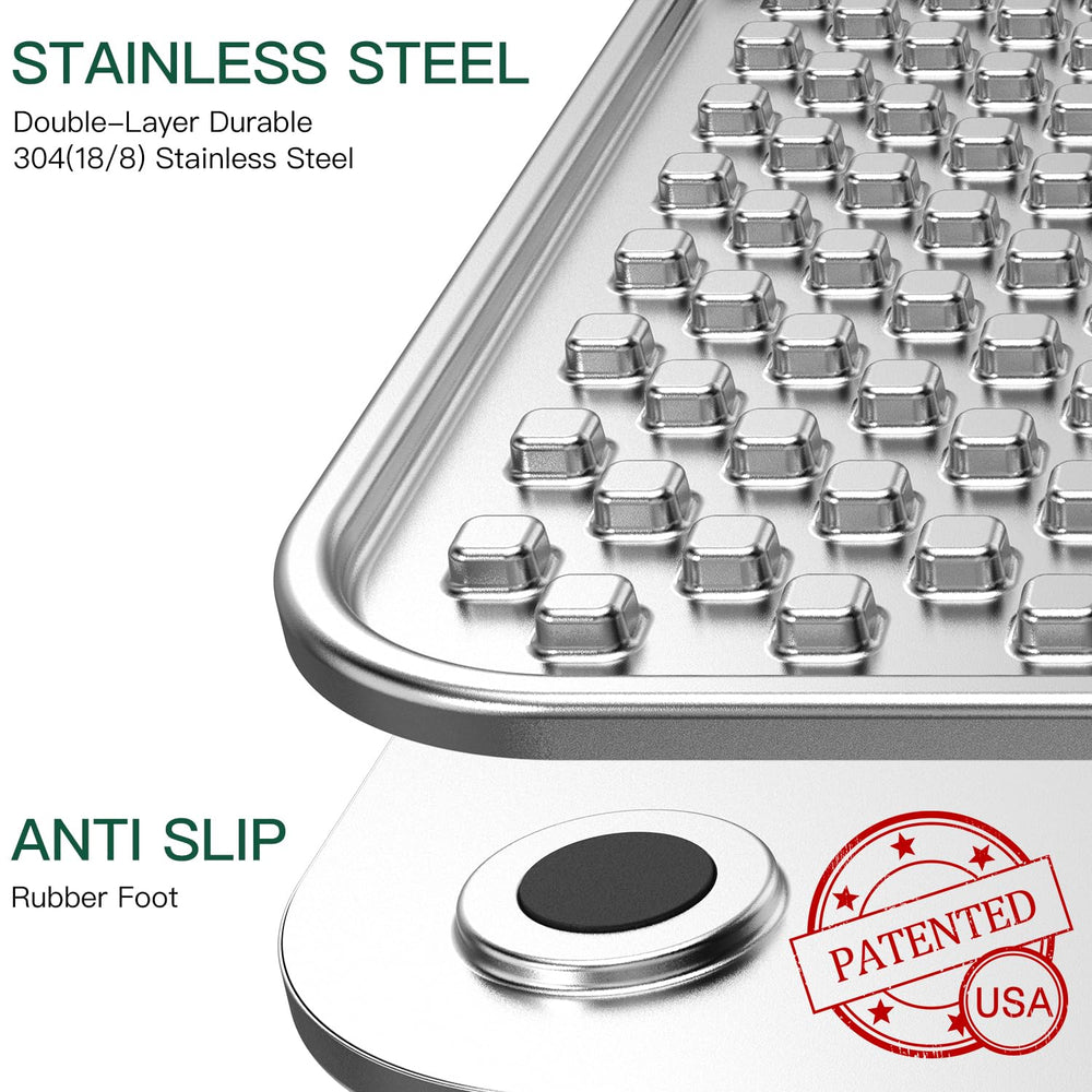 Techphardo chew-proof stainless steel mat demonstrates durable design for long-lasting use.