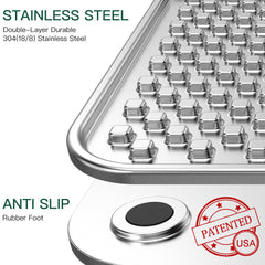 Techphardo chew-proof stainless steel mat demonstrates durable design for long-lasting use.