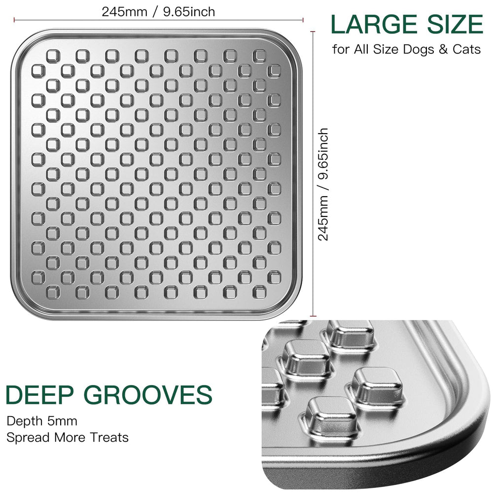 Techphardo large lick mat with frozen treat session highlights cooling effect.