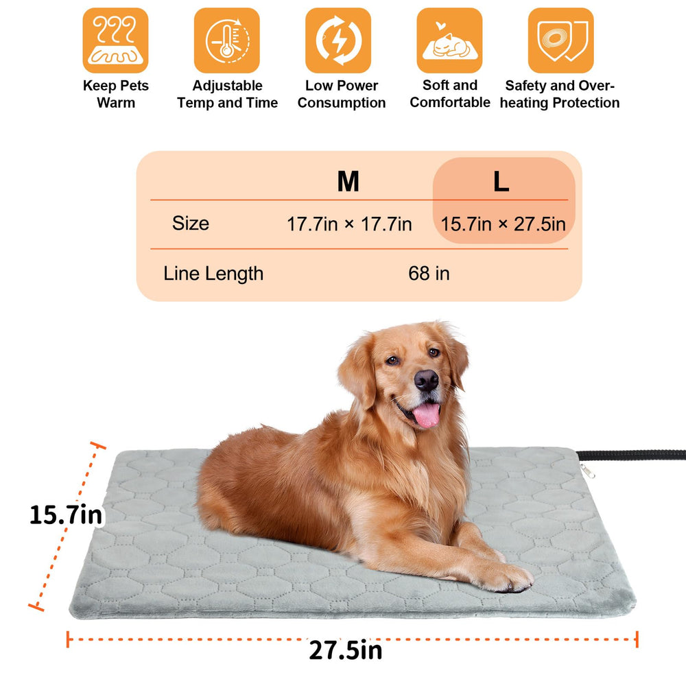 TechTail heating pad with auto-timer for energy-efficient, reliable comfort.
