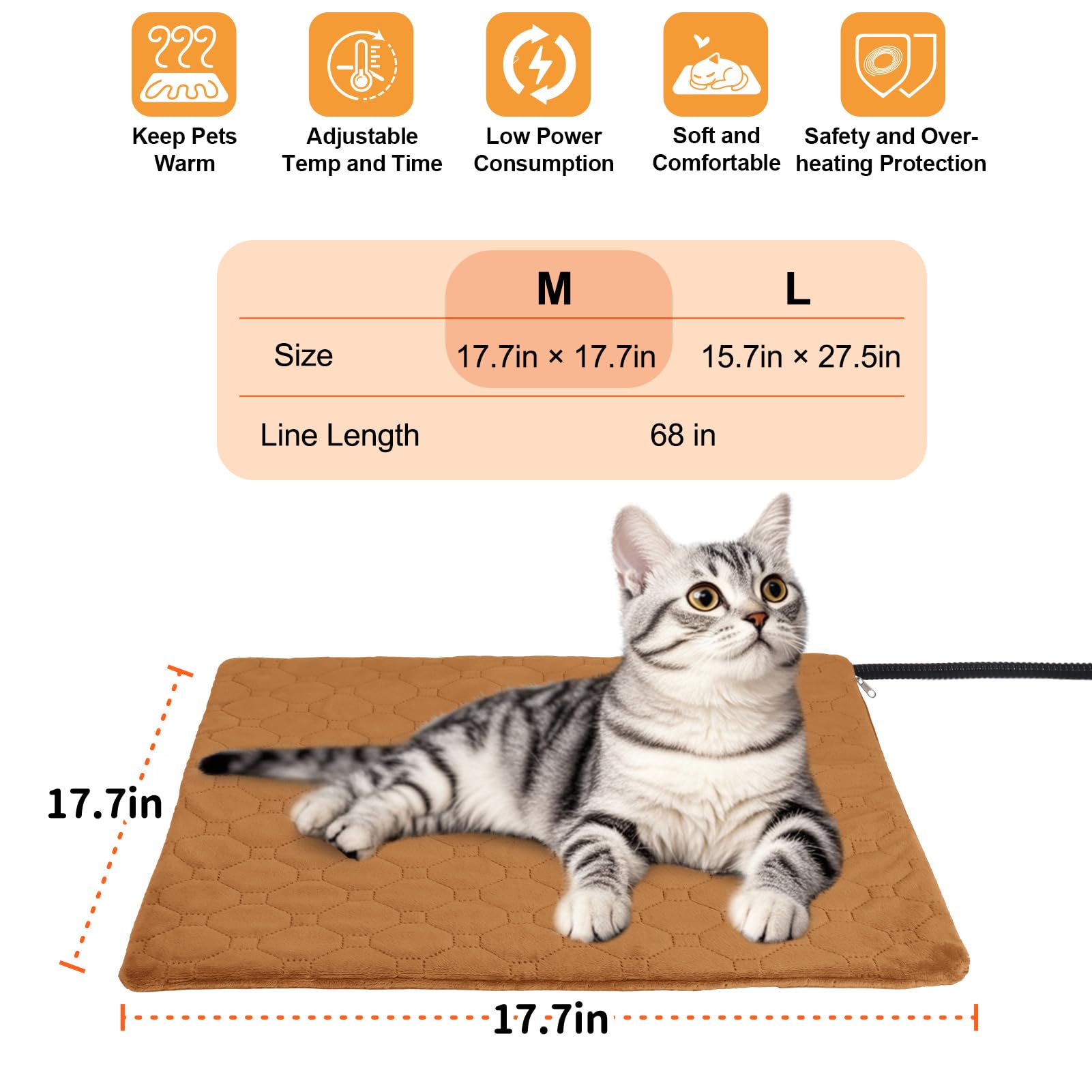 TECHTAIL pet heating pad indoor-outdoor-use illustrates versatile warmth for year-round pets.