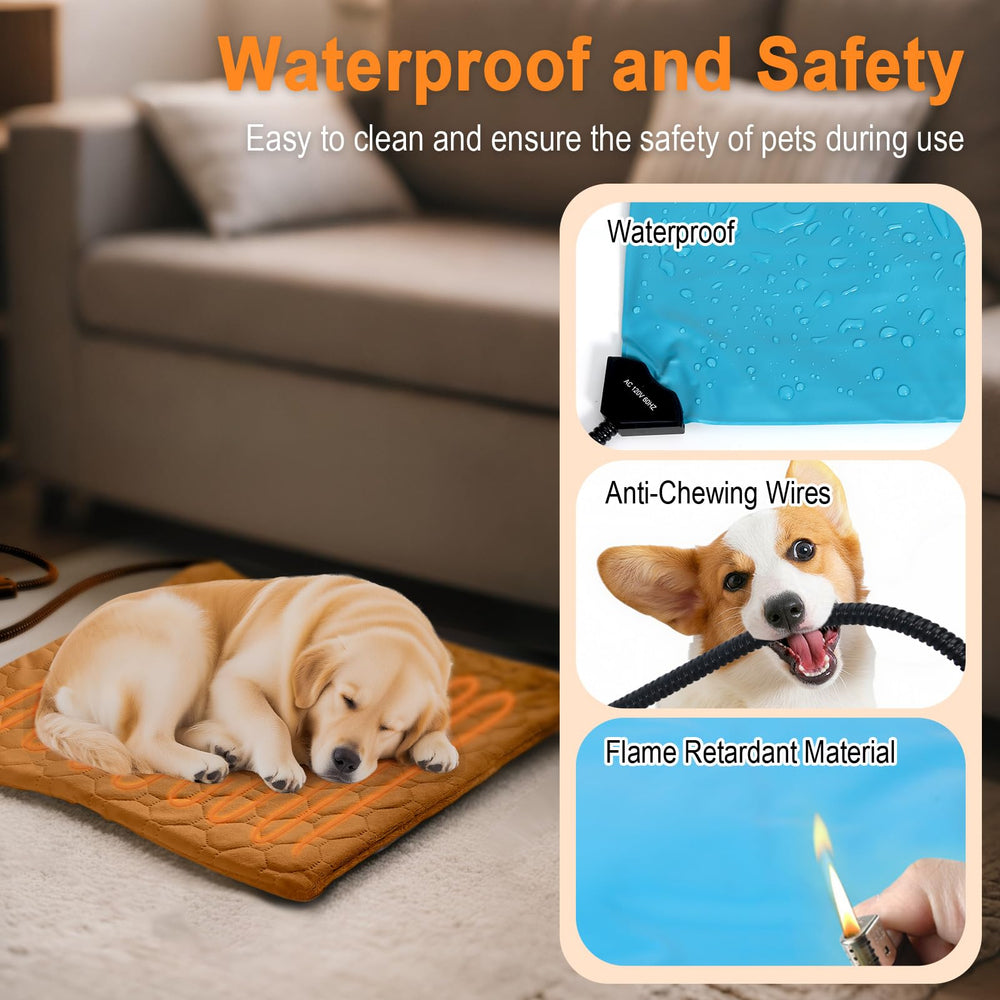 TechTail Pet Heating Pad indoor use shows warmth in cat bed or crate