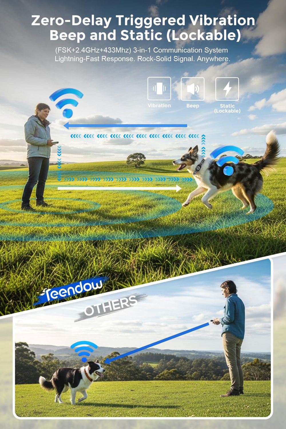 Teendow T800 Pro remote control used to adjust zones and training remotely