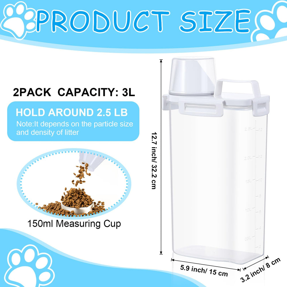 Teenyyou cat litter bin with handle and large nozzle for easy pouring.