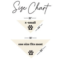 Tees & Tails one-size triangle fit adapts to different dog neck sizes.
