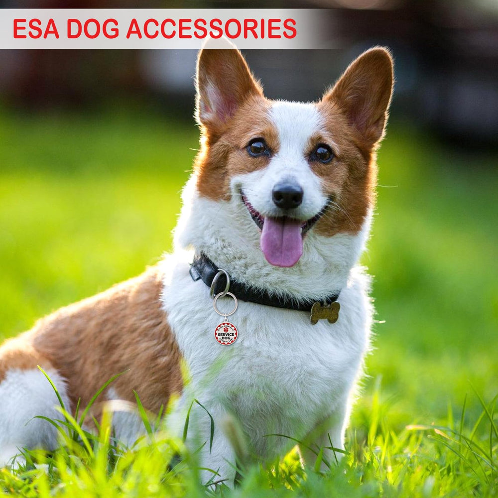 TEESSUE ESA dog tag suitable for service and emotional support roles