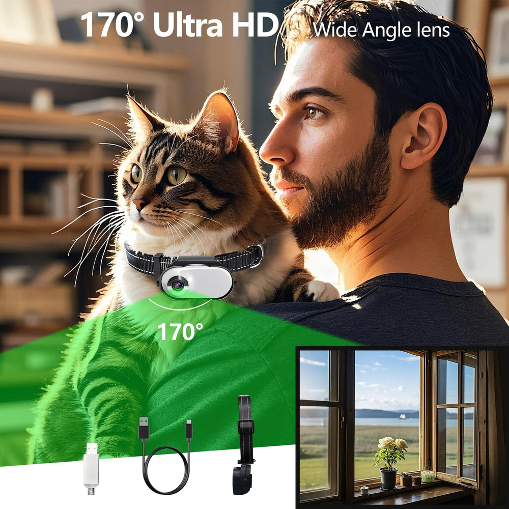 TEFIRE dog camera secure clip design keeps footage stable during vigorous play