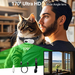 TEFIRE dog camera secure clip design keeps footage stable during vigorous play