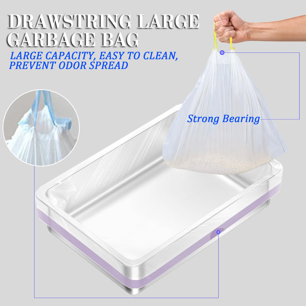 Tehoao complete litter-management kit with box, toys, scoop, pads, and bags