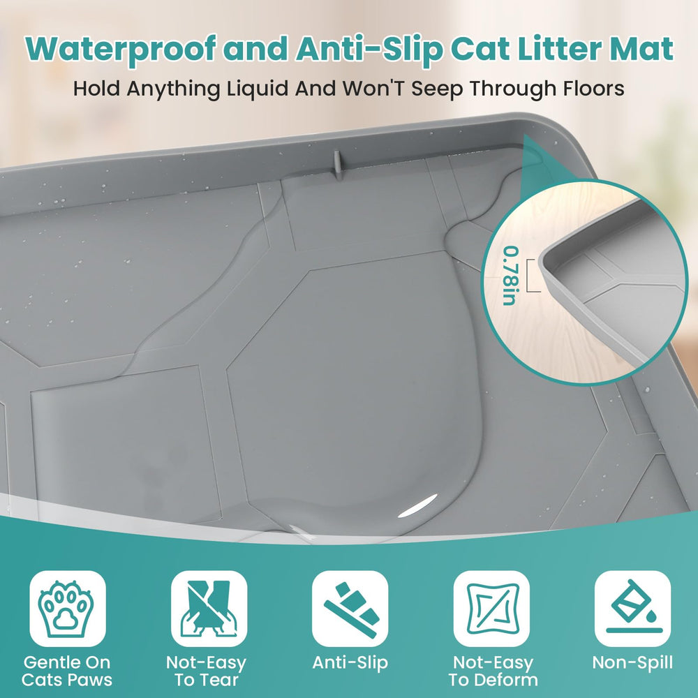 Teikugv cat-paw-friendly silicone mat supports gentle paws during entry