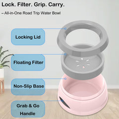 Tekcoo floating disk slows gulping, helping pets drink at a gentler pace.