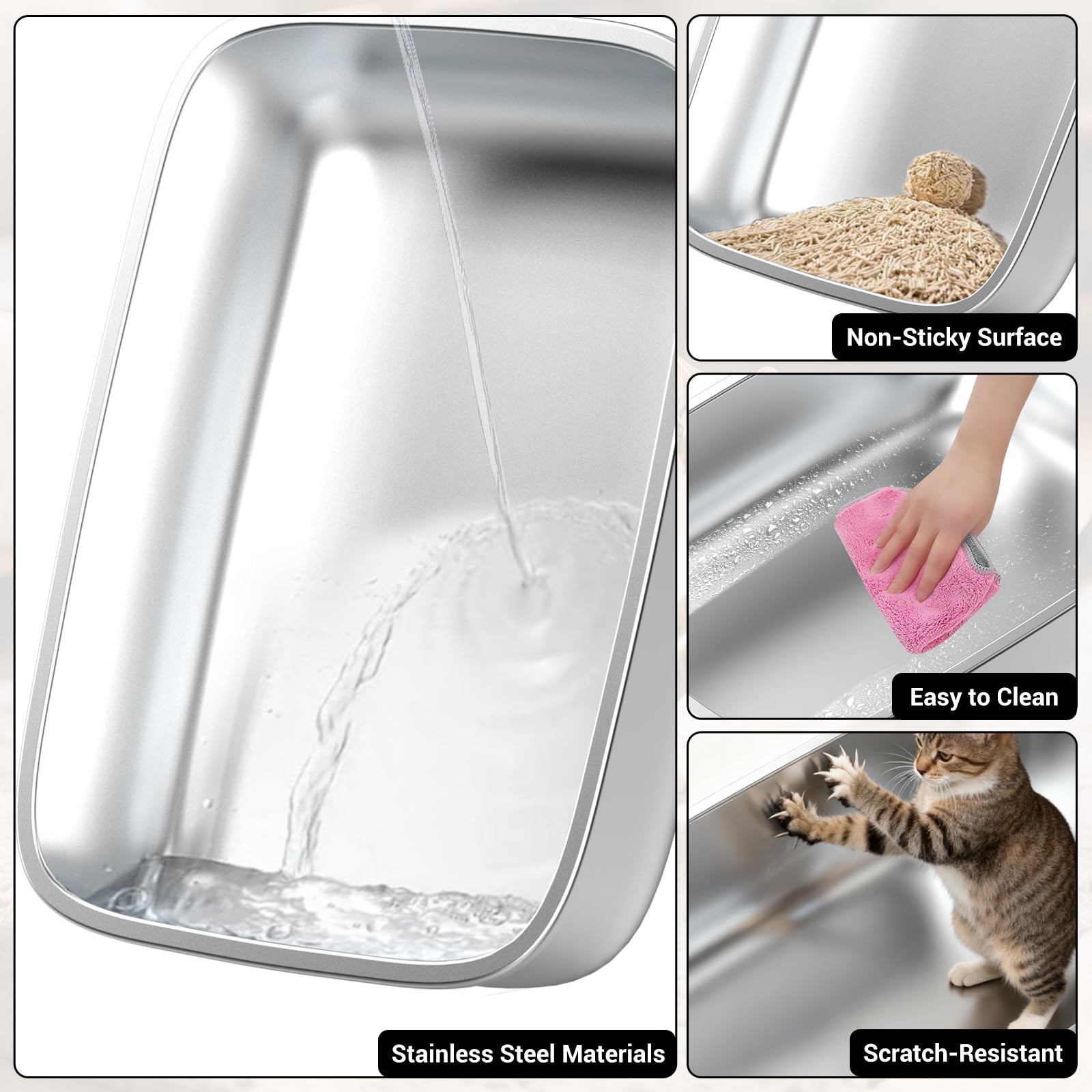 TEKEPL easy-clean surface close-up shows non-stick finish for simple wiping.