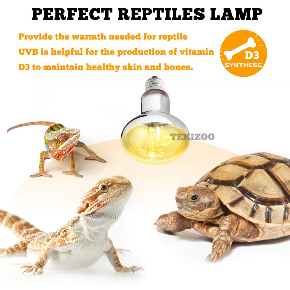 TEKIZOO 125W sun lamp assembly-and-setup shows easy installation and safe use.